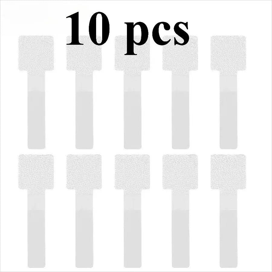 10 Black/White Cable Ties, Black and White Cable Organizer, Used for Data Cable Management and Desktop Computers